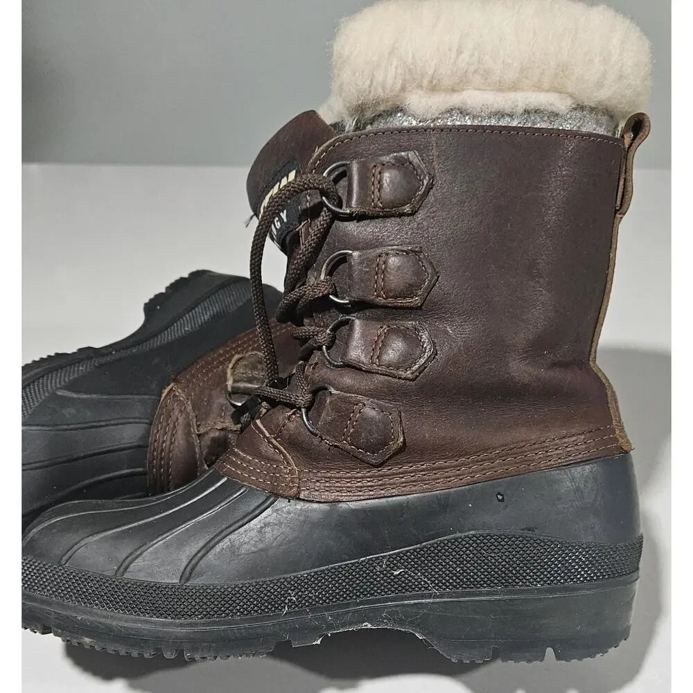 Women's Baffin Leather Waterproof Boots with Wool Liners
